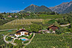 Luftaufnahme Innermelaunhof, Dorf Tirol bei Meran